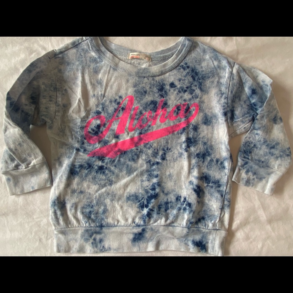 Crewcuts Girls Aloha Tie Dye Top - Size 3